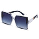 Cilliary's ZyraBold Oversized Square Sunglasses for Women | Size 62-14-149 (TransBlue)