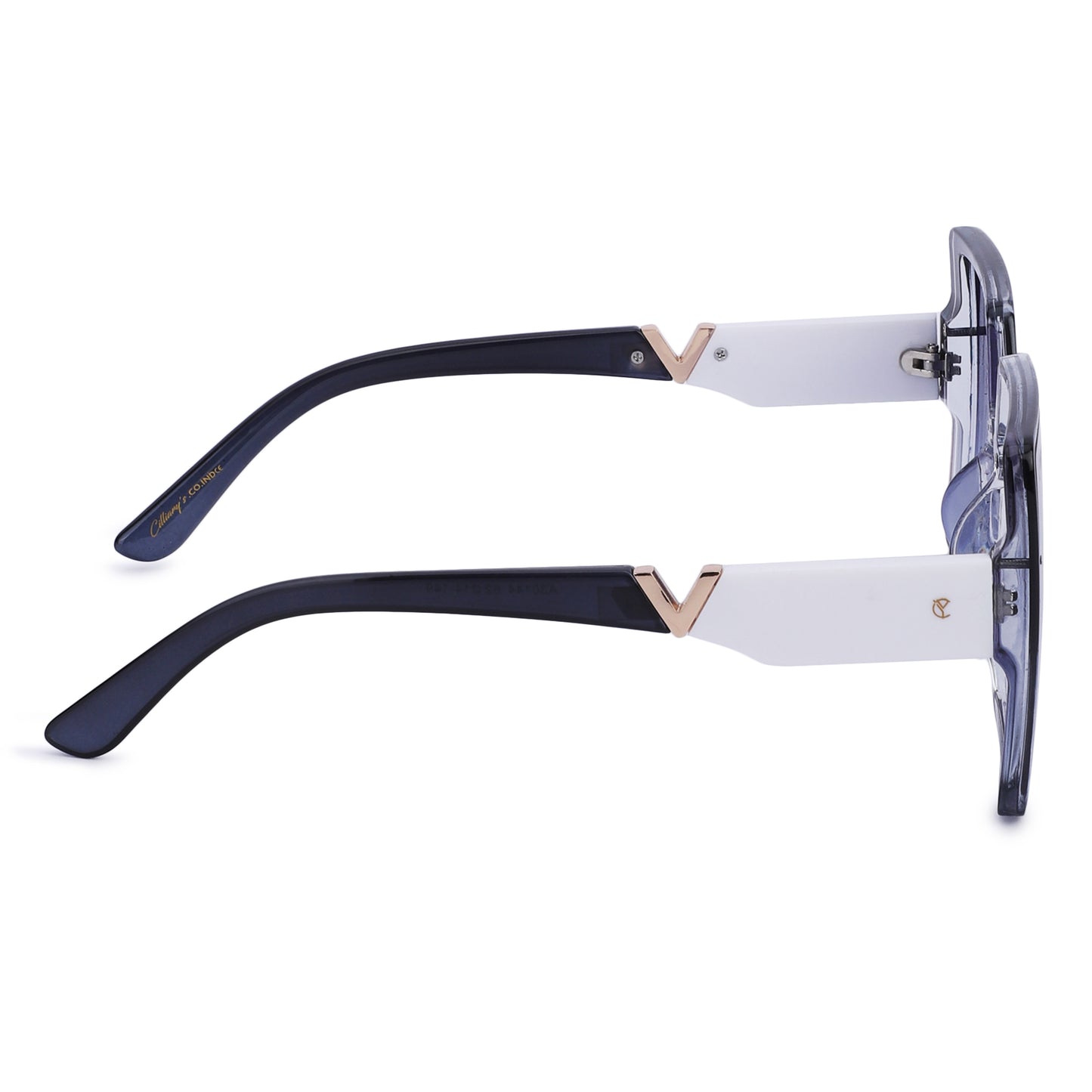 Cilliary's ZyraBold Oversized Square Sunglasses for Women | Size 62-14-149 (TransBlue)