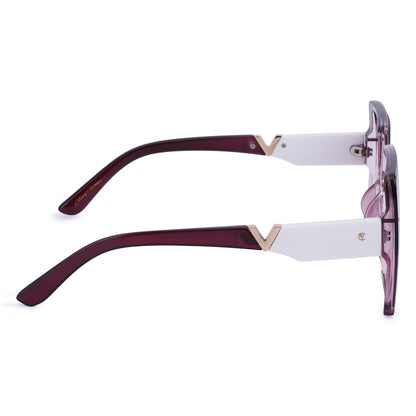 Cilliary's ZyraBold Oversized Square Sunglasses for Women | Size 62-14-149 (TransPink)