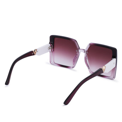 Cilliary's ZyraBold Oversized Square Sunglasses for Women | Size 62-14-149 (TransPink)