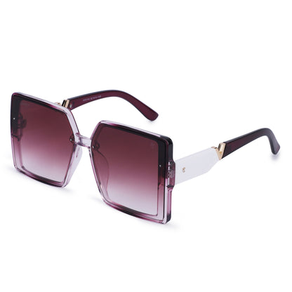 Cilliary's ZyraBold Oversized Square Sunglasses for Women | Size 62-14-149 (TransPink)