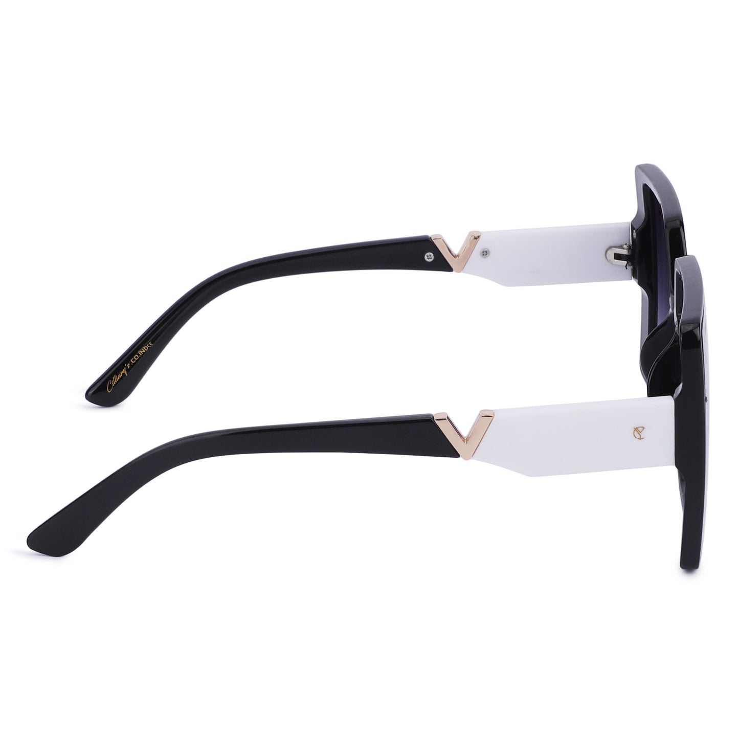 Cilliary's ZyraBold Oversized Square Sunglasses for Women | Size 62-14-149 (Black)