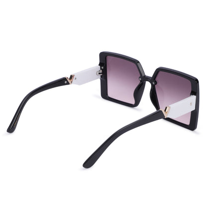 Cilliary's ZyraBold Oversized Square Sunglasses for Women | Size 62-14-149 (BlackPink)