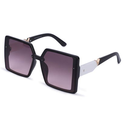 Cilliary's ZyraBold Oversized Square Sunglasses for Women | Size 62-14-149 (BlackPink)