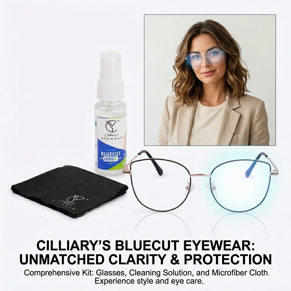 887 Blue Cut Eyewear | 51-17-140 Cat Eye Computer Glasses (GoldBlack)