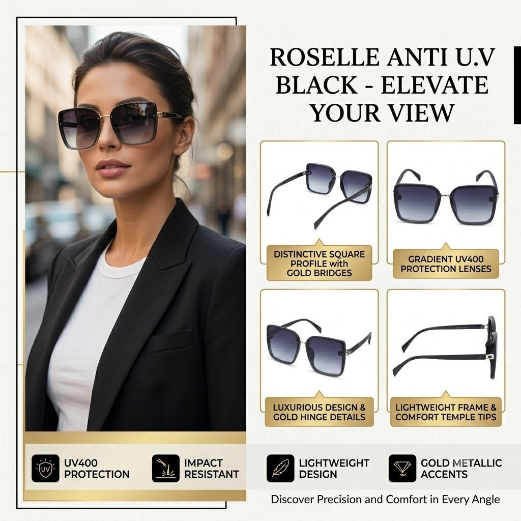 30116 Roselle Womens sunglass (Black)