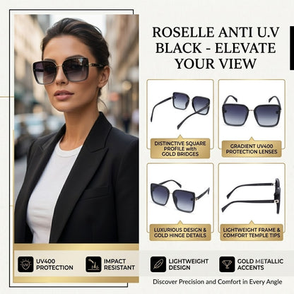 30116 Roselle Womens sunglass (Black)