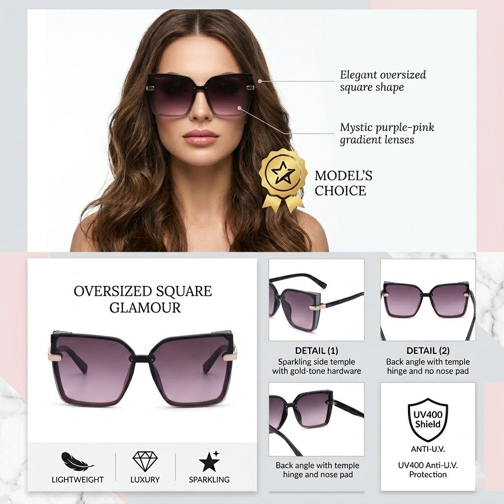 30106-Mystic-Womens Sunglass (BlackPink)