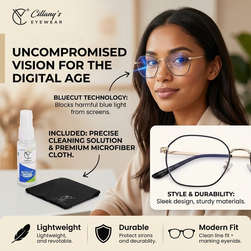 3143 HEXX Bluecut Lenses (GoldBlack)