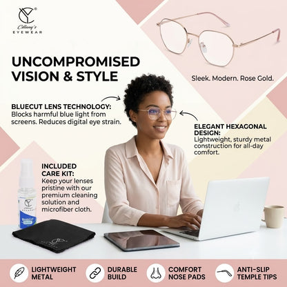 3143 HEXX Bluecut Lenses (pink)