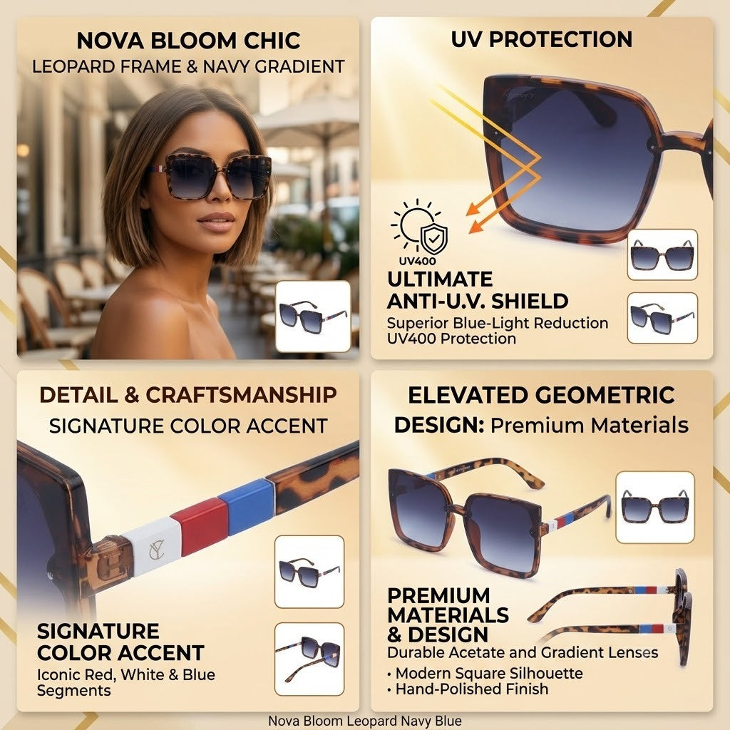 30137-NovaBloom-Womens Sunglass (Leopard)