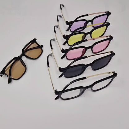 Junior Sunglass Yellow ( Kids, Square, Medium )