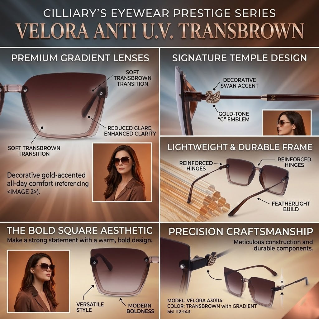 30114 Velora Womens Sunglass (TransBrown)
