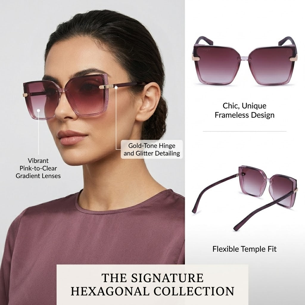 30106-Mystic-Womens Sunglass (Transpink)