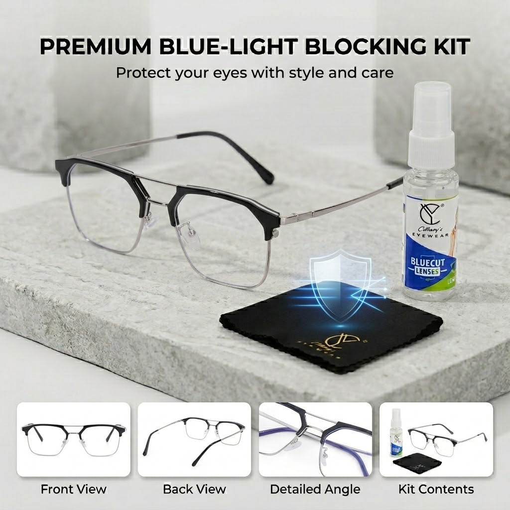 Trend-87332 Computer Glasses (SilverBlack)
