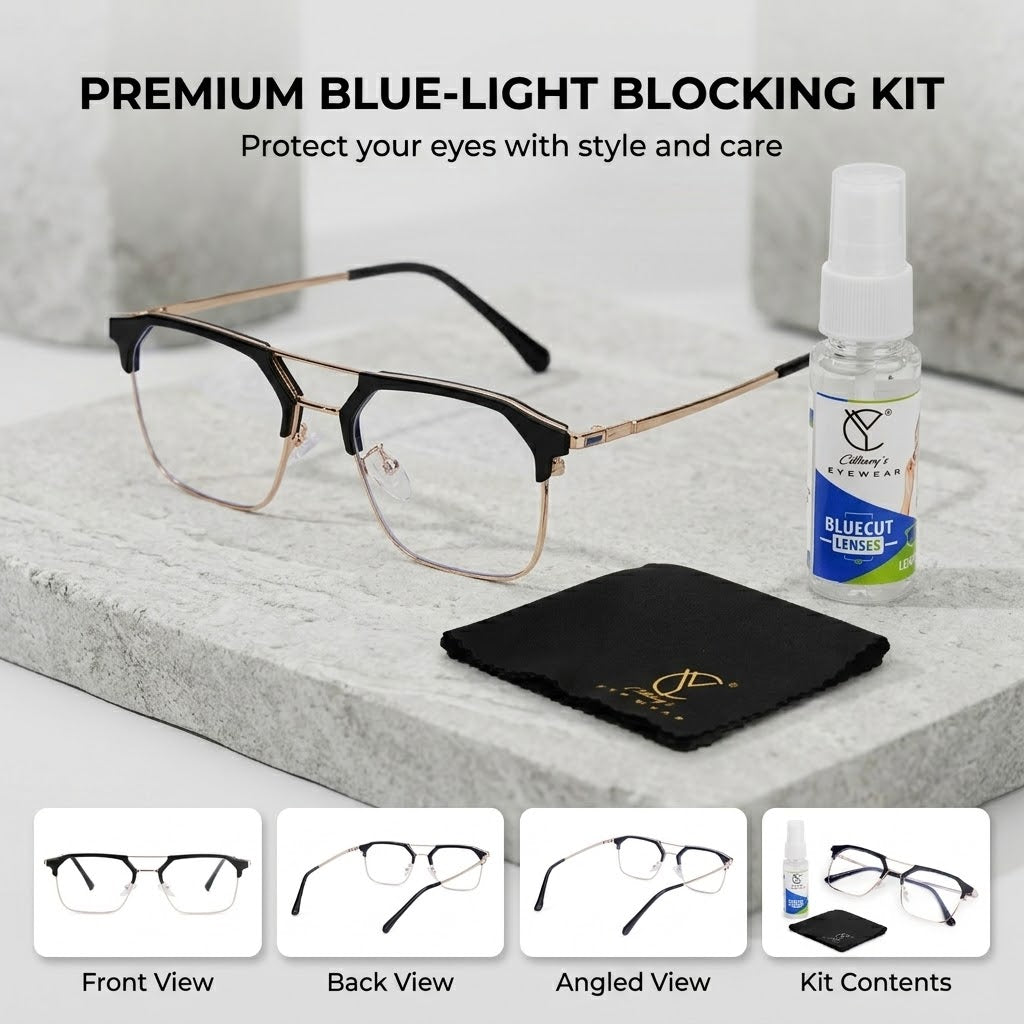 Trend-87332 Computer Glasses (GoldBlack)