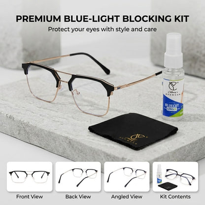 Trend-87332 Computer Glasses (GoldBlack)